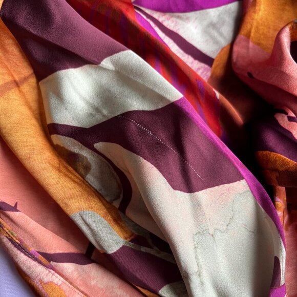 ANDREA IYAMAH TAKWA COLORFUL FRONT-TIE KIMONO MIDI DRESS IN EVE PRINT - OS - Picture 13 of 13